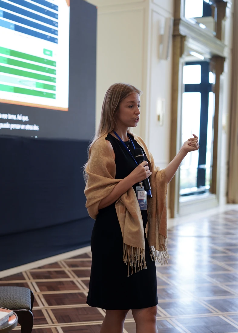 Chloe facilitating a culture session