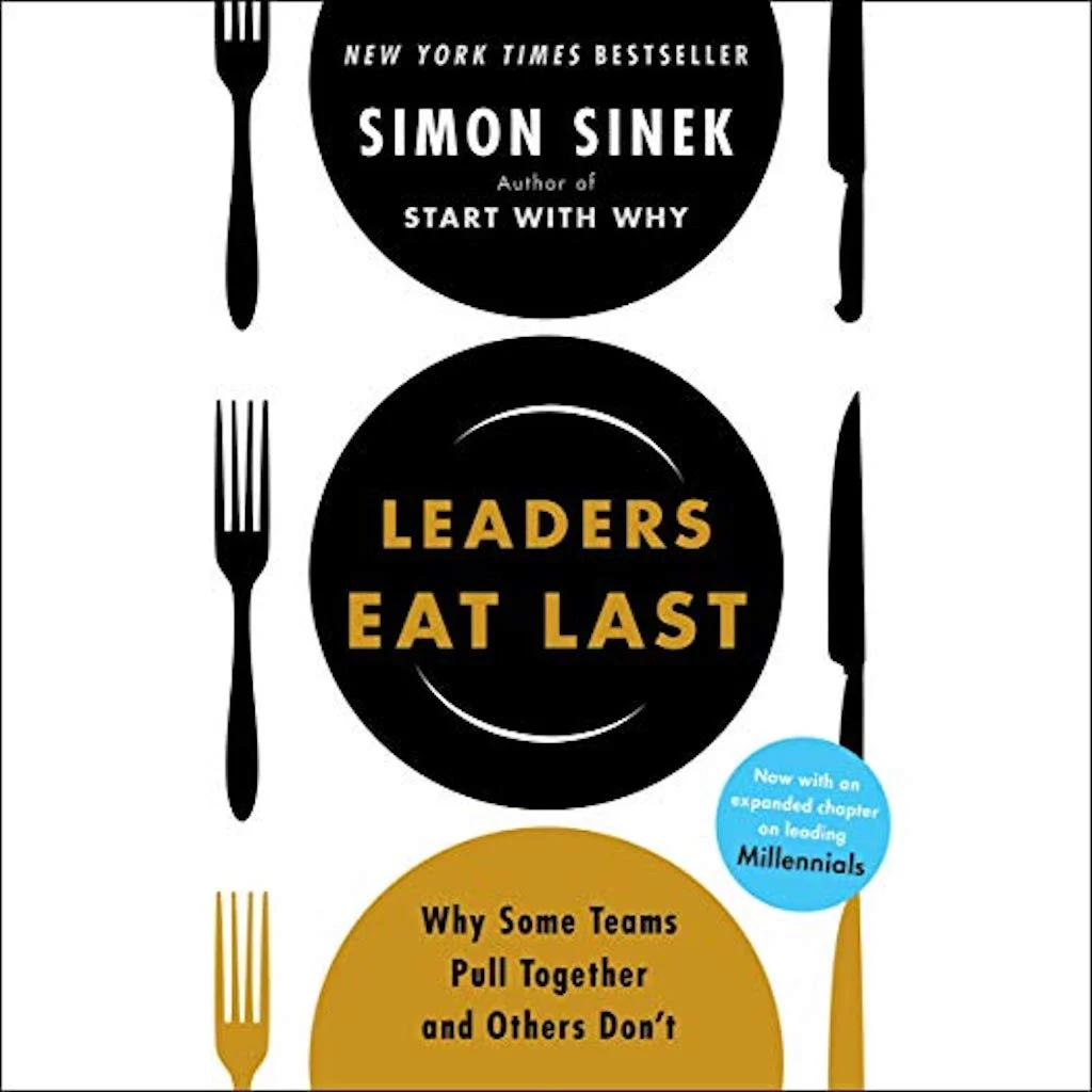Cover of Leaders Eat Last by Simon Sinek.