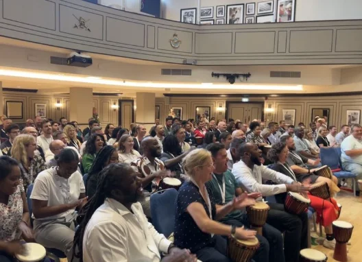 Participants seated together at the Zaizi culture event.