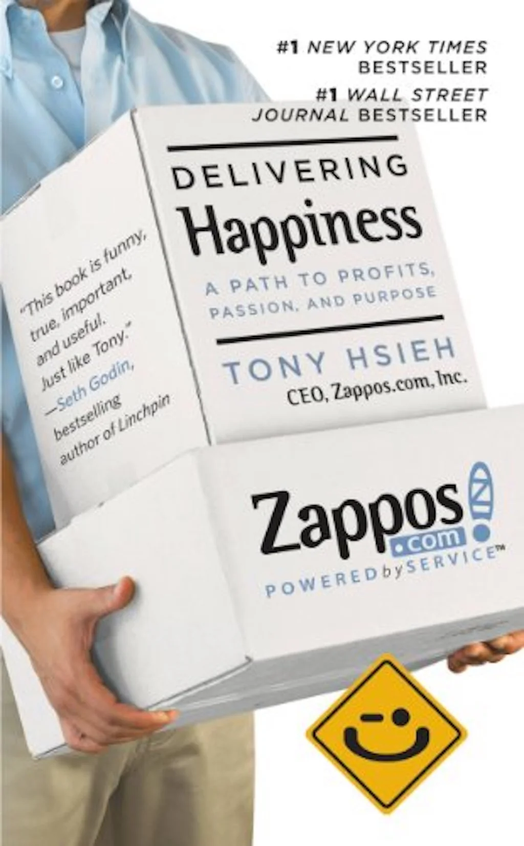 Cover of Delivering Happiness by Tony Hsieh.