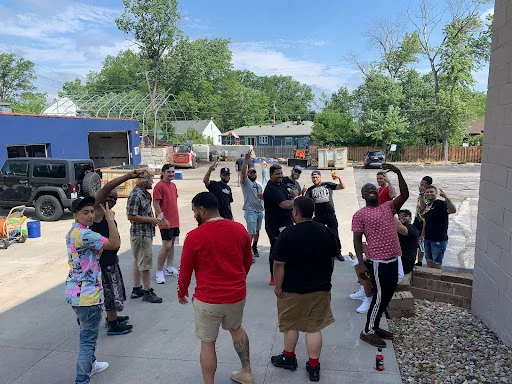 MVP team members gather outdoors for a culture workshop.