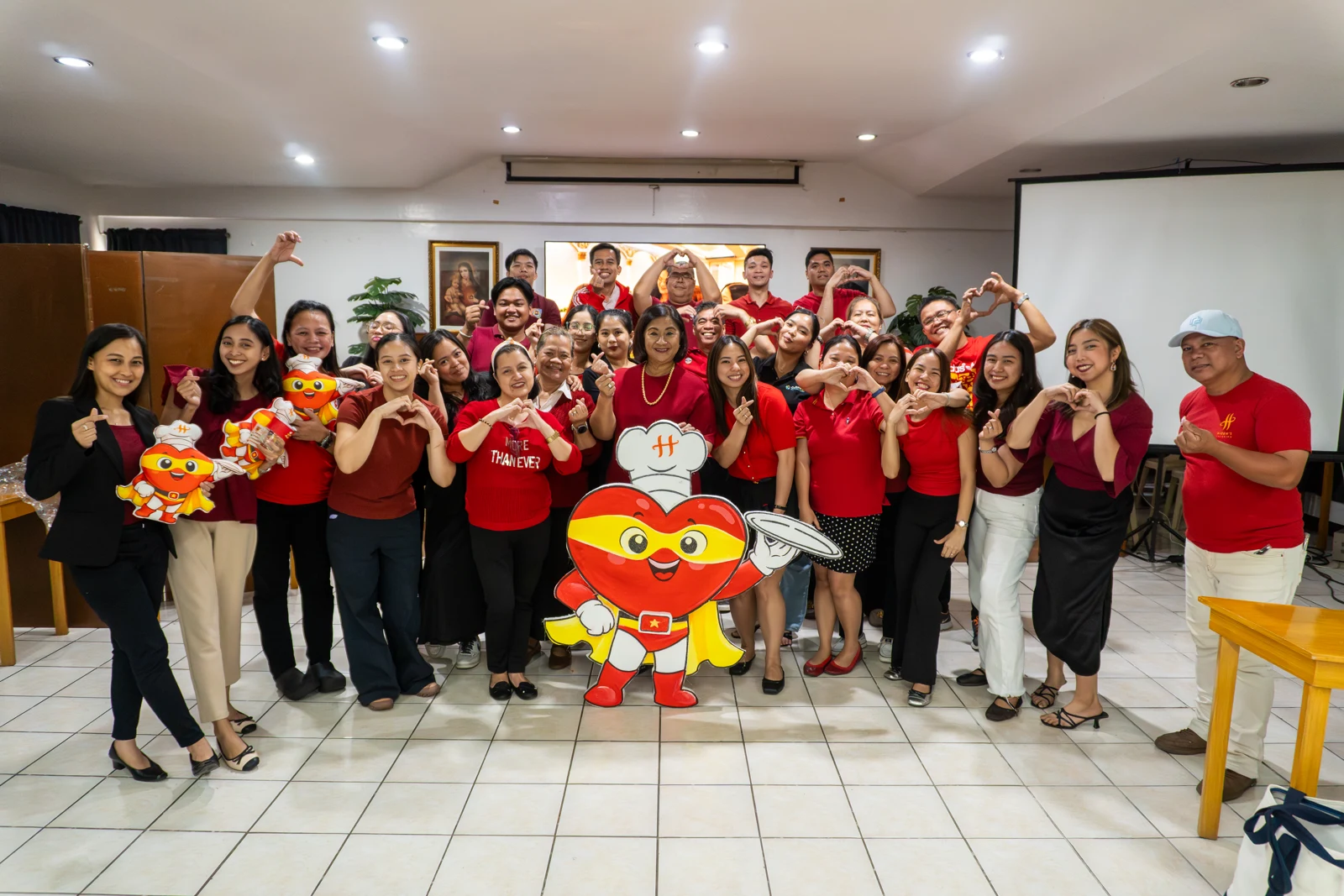 Hizon Catering team celebrating their culture
