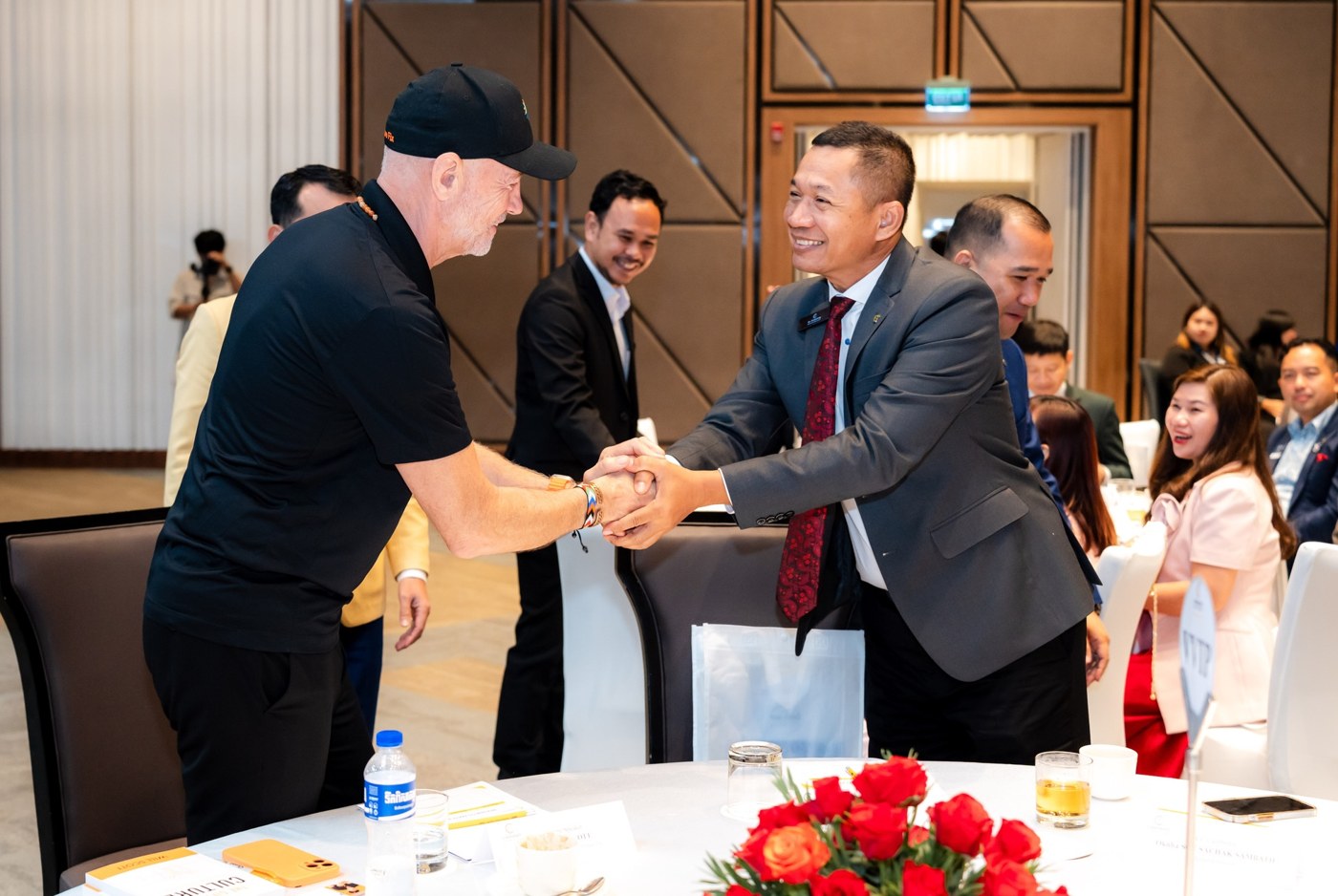 Will greeting a participant at an event